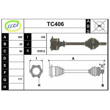 TC406 SERA Приводной вал