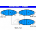 13.0460-5898.2 ATE Комплект тормозных колодок, дисковый тормоз