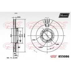 855086.6060 MAXTECH Тормозной диск