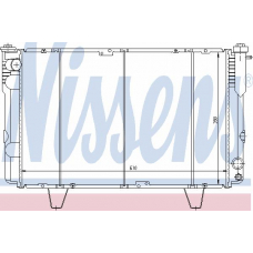 63501 NISSENS Радиатор, охлаждение двигателя