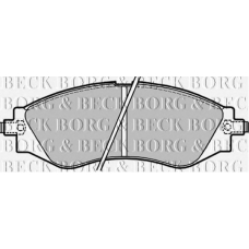BBP1642 BORG & BECK Комплект тормозных колодок, дисковый тормоз