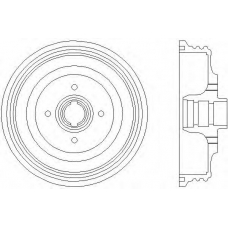 62911 PAGID Тормозной барабан