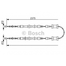 1 987 477 173 BOSCH Трос, стояночная тормозная система