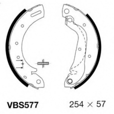 VBS577 MOTAQUIP Комплект тормозных колодок