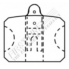 FBP1360 FIRST LINE Комплект тормозных колодок, дисковый тормоз