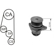 WPK-153002 AIRTEX Водяной насос + комплект зубчатого ремня