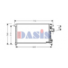 102020N AKS DASIS Конденсатор, кондиционер