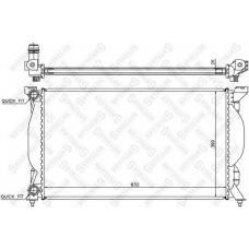 10-25334-SX STELLOX Радиатор, охлаждение двигателя