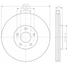 MDC2178 MINTEX Тормозной диск