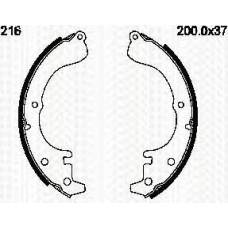 8100 14510 TRIDON Brake shoes