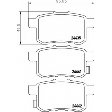 8DB 355 013-631 HELLA Комплект тормозных колодок, дисковый тормоз