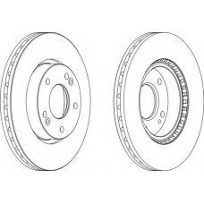 DDF1619-1 FERODO Тормозной диск