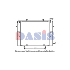150250N AKS DASIS Радиатор, охлаждение двигателя