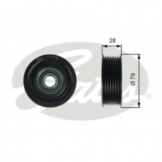 T36416 GATES Паразитный / ведущий ролик, поликлиновой ремень