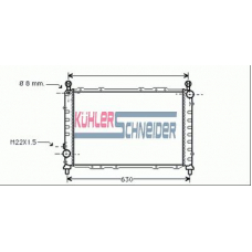 1002501 KUHLER SCHNEIDER Радиатор, охлаждение двигател