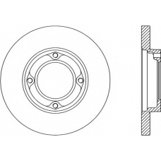 BDA1763.10 OPEN PARTS Тормозной диск