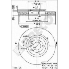 BS 8426 BRECO Тормозной диск