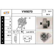 VW8070 SNRA Генератор