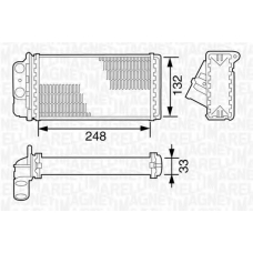 350218076000 MAGNETI MARELLI Теплообменник, отопление салона