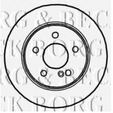 BBD4722 BORG & BECK Тормозной диск