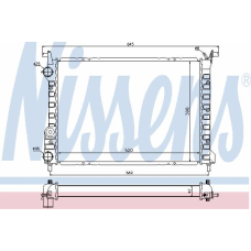 61804 NISSENS Радиатор, охлаждение двигателя