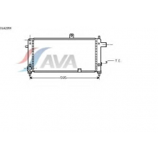 OLA2054 AVA Радиатор, охлаждение двигателя