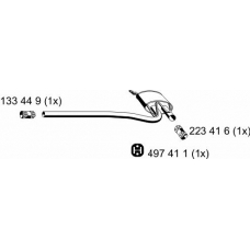 243049 ERNST Средний глушитель выхлопных газов