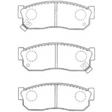 B1N009 AISIN Комплект тормозных колодок, дисковый тормоз