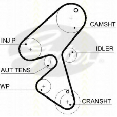 8645 5589xs TRISCAN Ремень ГРМ