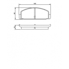 0 986 465 931 BOSCH Комплект тормозных колодок, дисковый тормоз