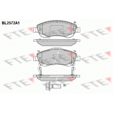 BL2572A1 FTE Комплект тормозных колодок, дисковый тормоз