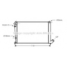 CNA2107 AVA Радиатор, охлаждение двигателя