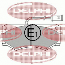 LP584 DELPHI Комплект тормозных колодок, дисковый тормоз