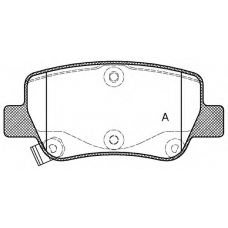 BPA1403.02 OPEN PARTS Комплект тормозных колодок, дисковый тормоз