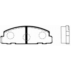 J PA-604AF JAPANPARTS Комплект тормозных колодок, дисковый тормоз