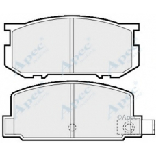 PAD332 APEC Комплект тормозных колодок, дисковый тормоз