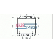 2600171 KUHLER SCHNEIDER Радиатор, охлаждение двигател