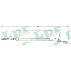 C0409B LPR Трос, стояночная тормозная система