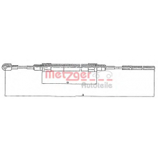 10.4261 METZGER Трос, стояночная тормозная система