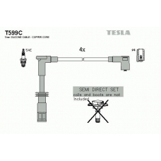 T599C TESLA Комплект проводов зажигания