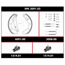 SPK 3091.02 ROADHOUSE Комплект тормозов, барабанный тормозной механизм