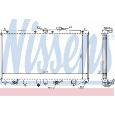 62284A NISSENS Радиатор, охлаждение двигателя