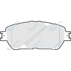 PAD1852 APEC Комплект тормозных колодок, дисковый тормоз