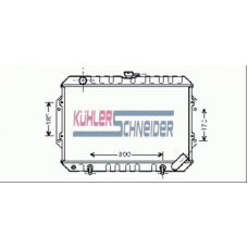 0500811 KUHLER SCHNEIDER Радиатор, охлаждение двигател