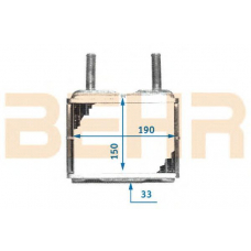 9101389 BEHR Heater core