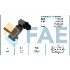 79193 FAE Датчик частоты вращения, управление двигателем; Да