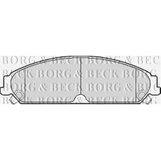 BBP2156 BORG & BECK Комплект тормозных колодок, дисковый тормоз