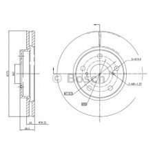 0 986 BB4 322 BOSCH Тормозной диск