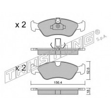 217.0 TRUSTING Комплект тормозных колодок, дисковый тормоз