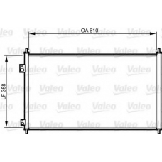 814243 VALEO Конденсатор, кондиционер